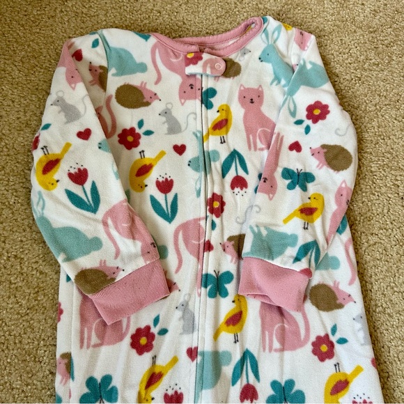 5/$25 Carter’s Fleece Animal Footie - Picture 3 of 4
